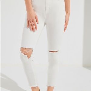 distressed BDG white jeans